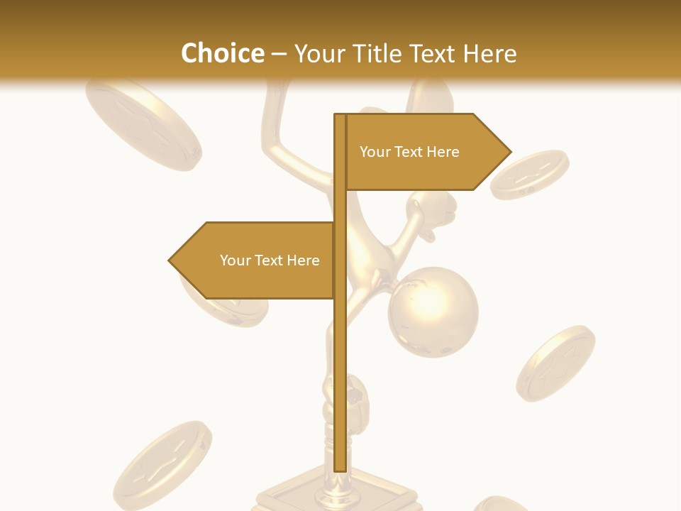 Die Coins Cgi PowerPoint Template