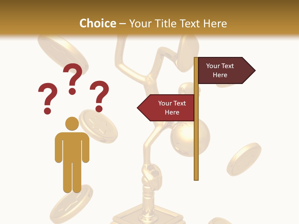 Die Coins Cgi PowerPoint Template