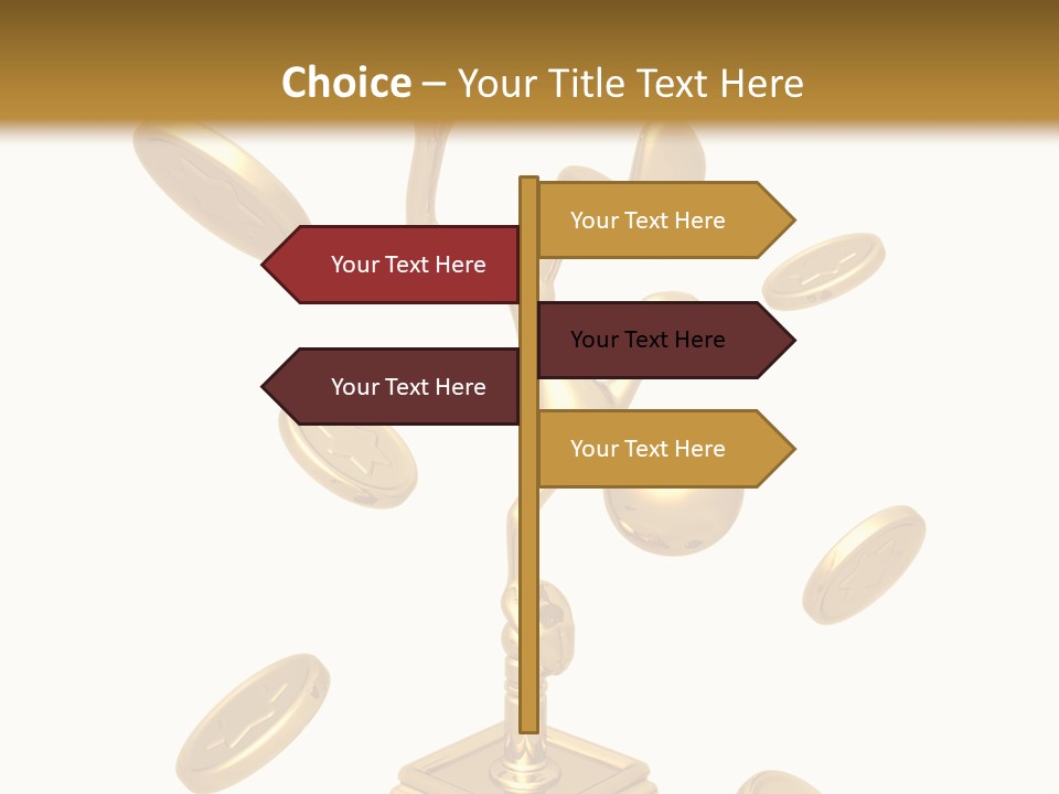 Die Coins Cgi PowerPoint Template