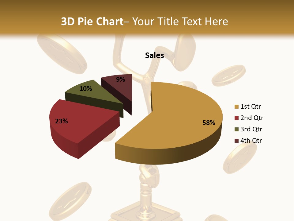 Die Coins Cgi PowerPoint Template
