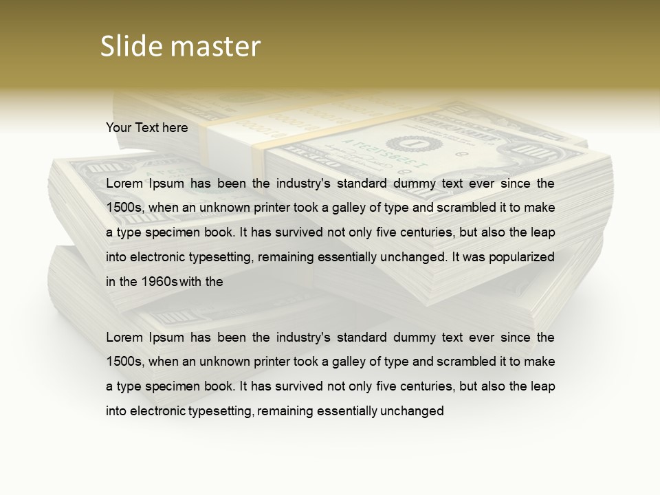 Green United Banking PowerPoint Template