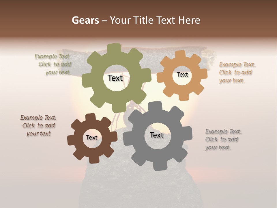 A Ant Carrying A Piece Of Wood On Top Of A Rock PowerPoint Template