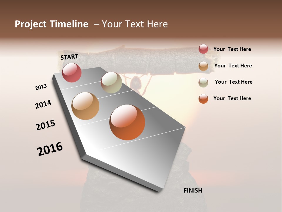 A Ant Carrying A Piece Of Wood On Top Of A Rock PowerPoint Template