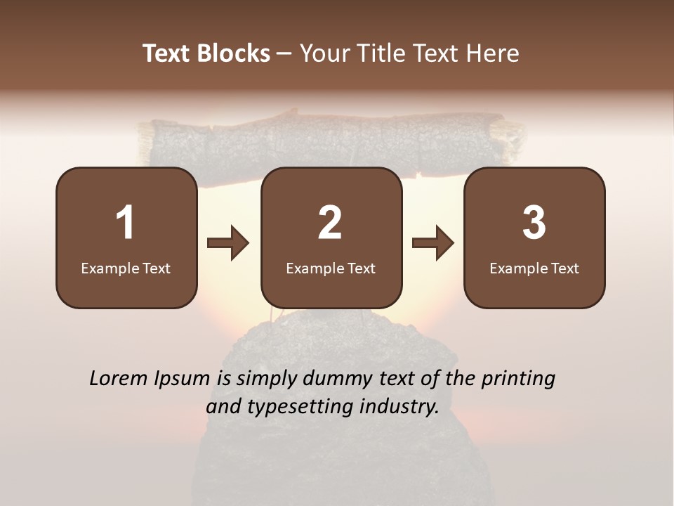 A Ant Carrying A Piece Of Wood On Top Of A Rock PowerPoint Template