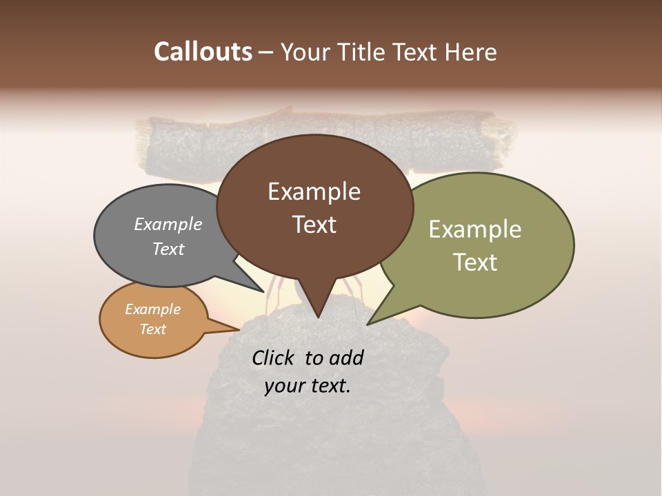 A Ant Carrying A Piece Of Wood On Top Of A Rock PowerPoint Template