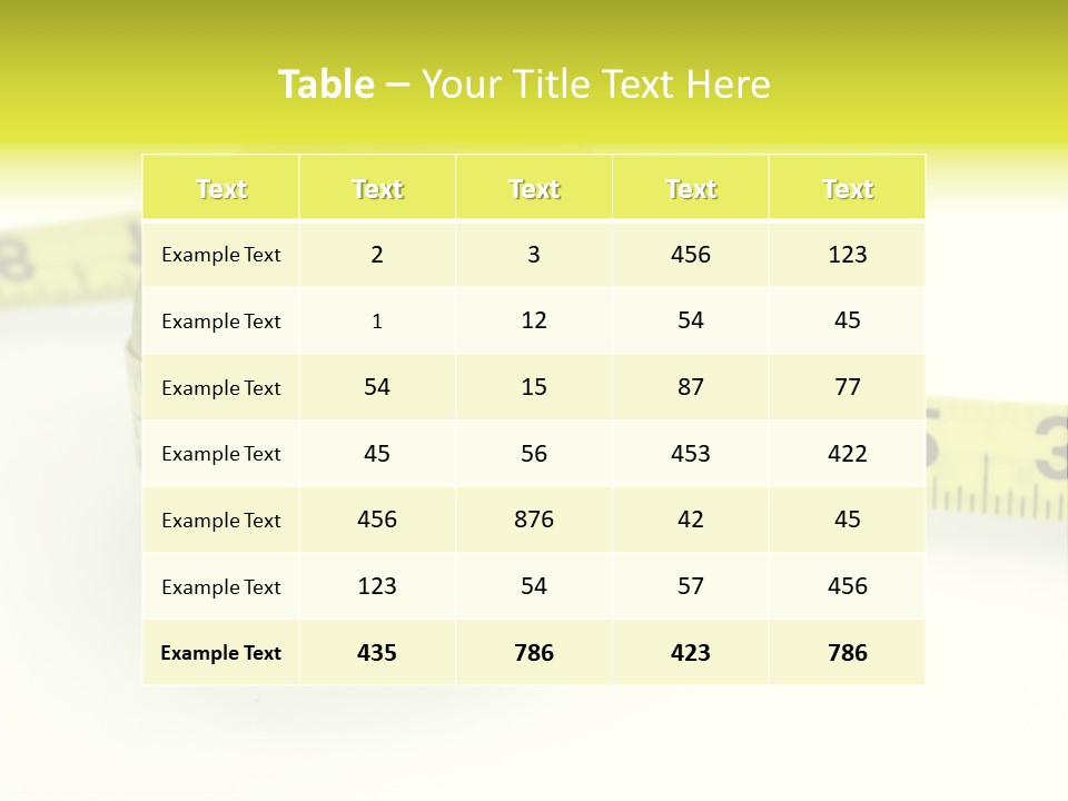 Loss Green Success PowerPoint Template