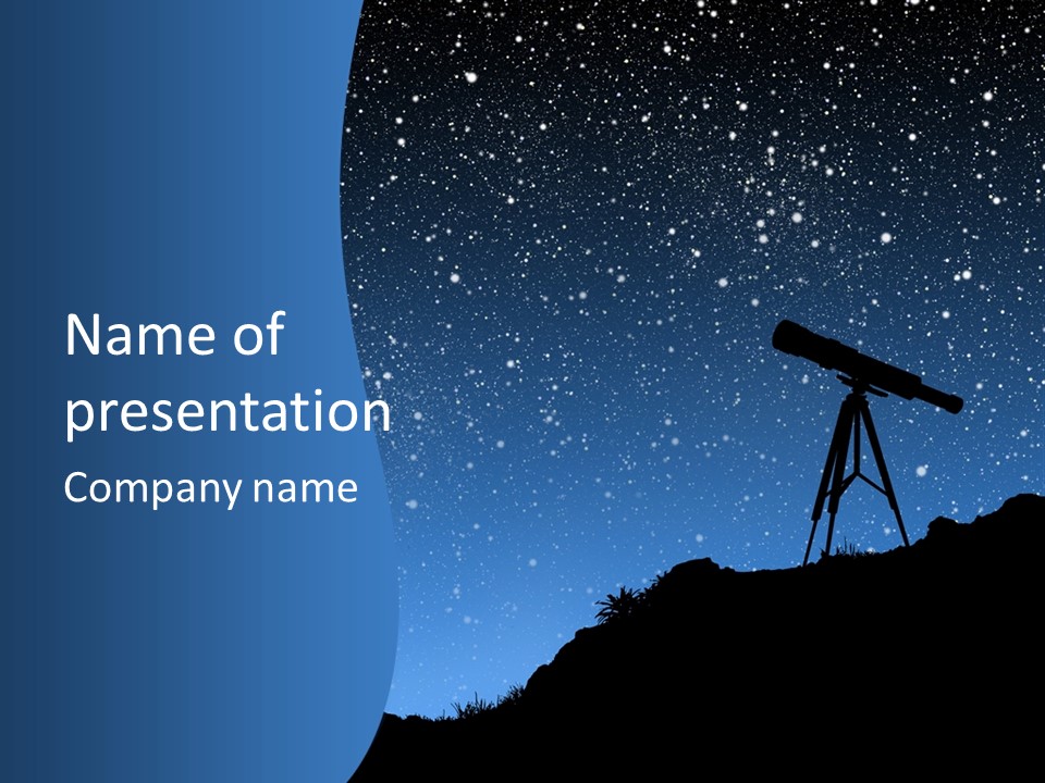 Milky Bright Hill PowerPoint Template