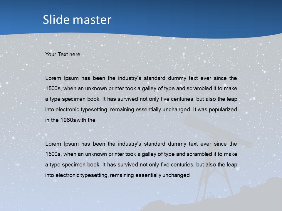 Milky Bright Hill PowerPoint Template