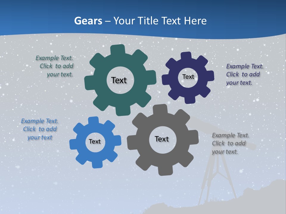 Milky Bright Hill PowerPoint Template
