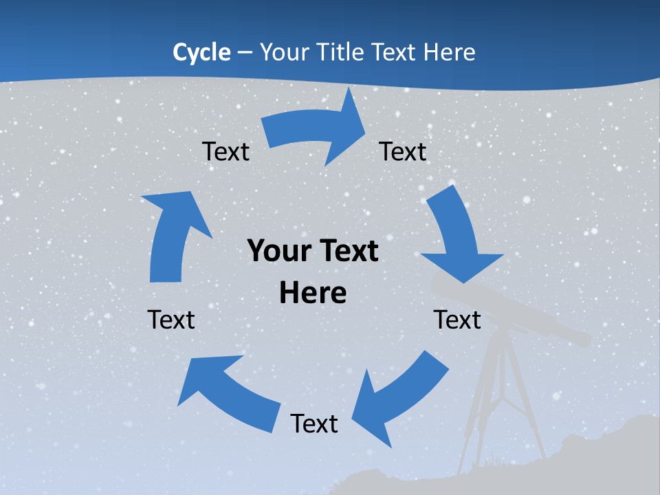 Milky Bright Hill PowerPoint Template