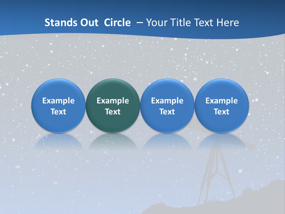 Milky Bright Hill PowerPoint Template