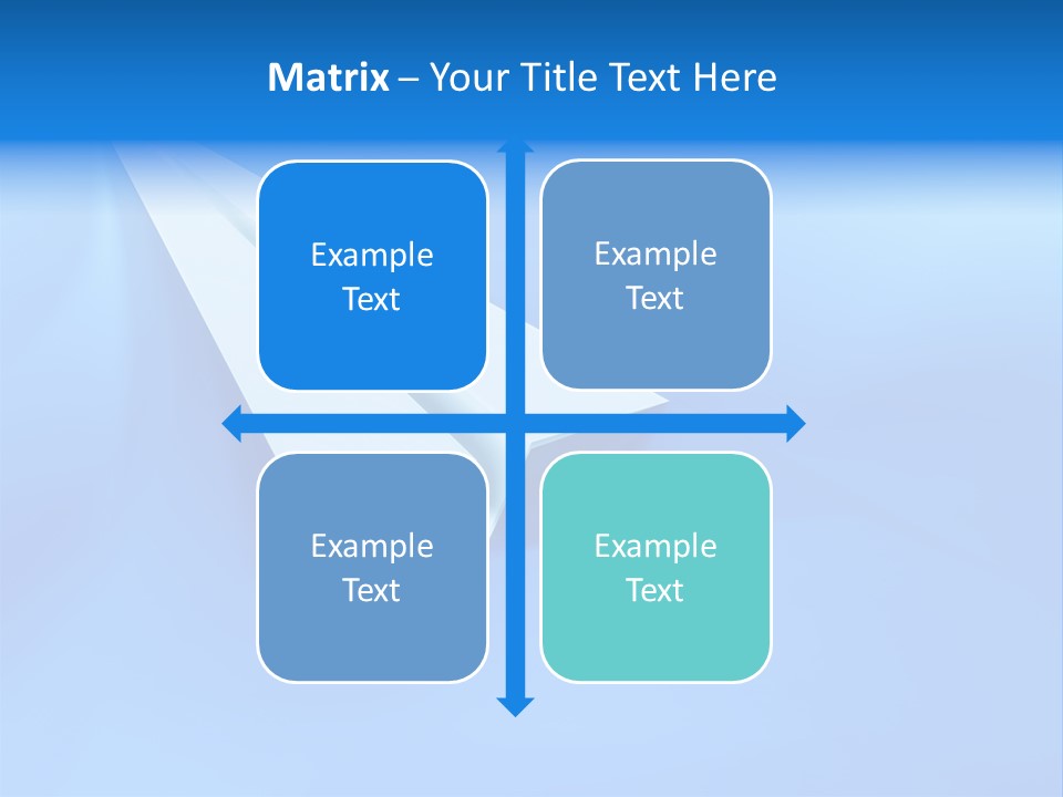 A White Paper Airplane On A Blue Background PowerPoint Template