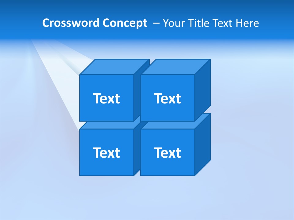 A White Paper Airplane On A Blue Background PowerPoint Template