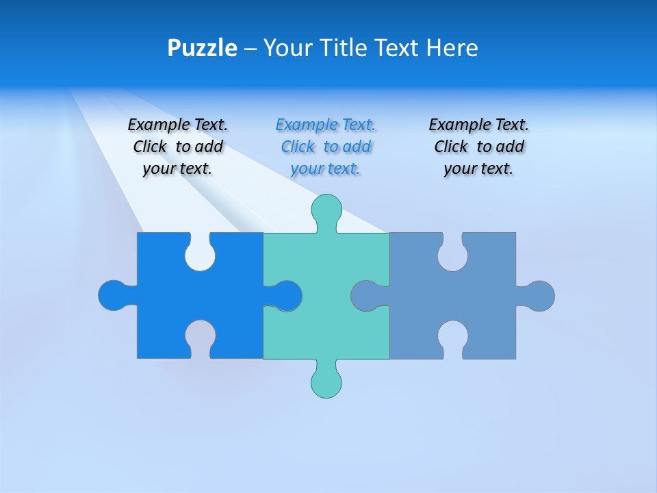 A White Paper Airplane On A Blue Background PowerPoint Template