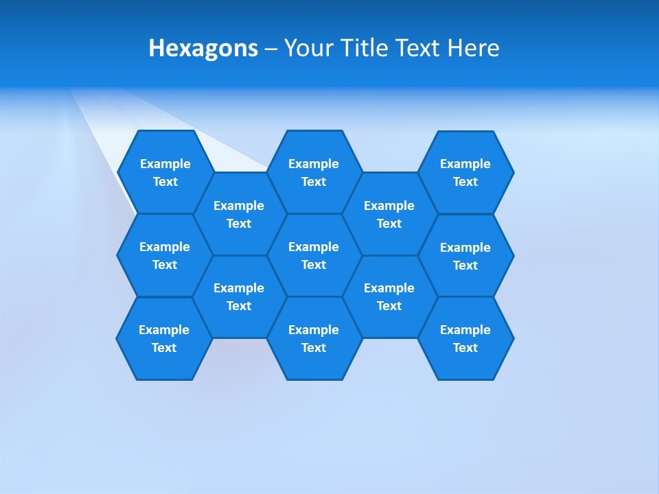 A White Paper Airplane On A Blue Background PowerPoint Template