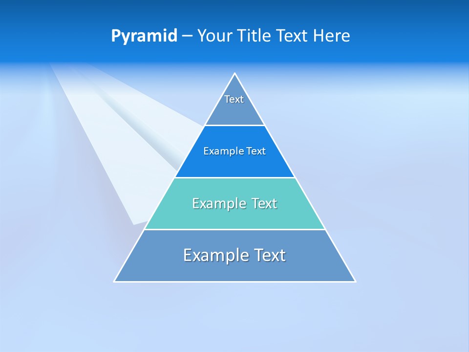 A White Paper Airplane On A Blue Background PowerPoint Template
