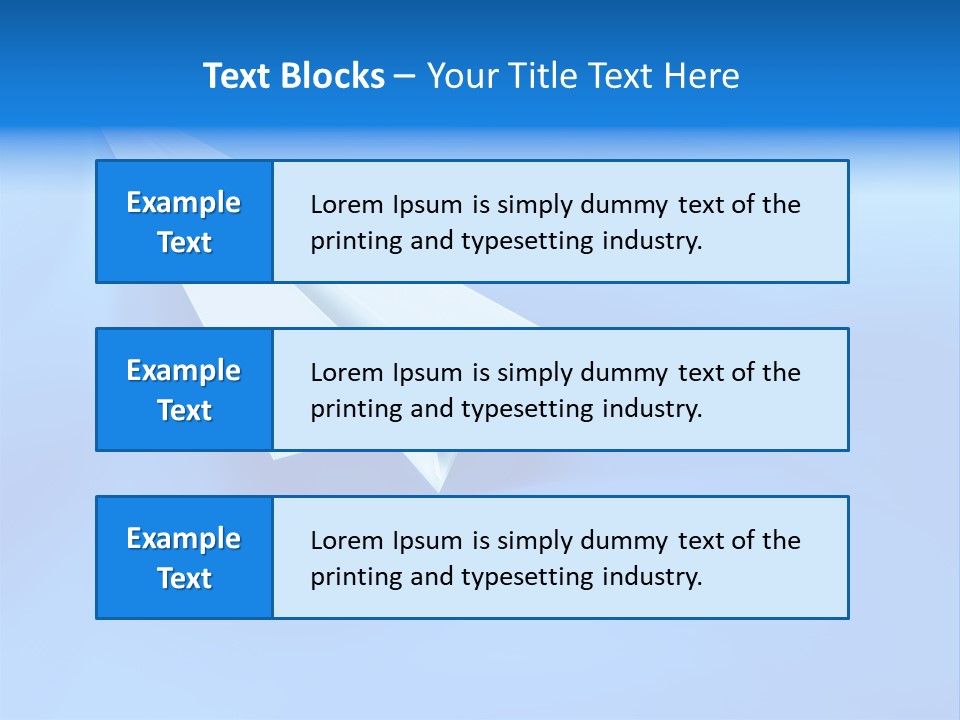 A White Paper Airplane On A Blue Background PowerPoint Template