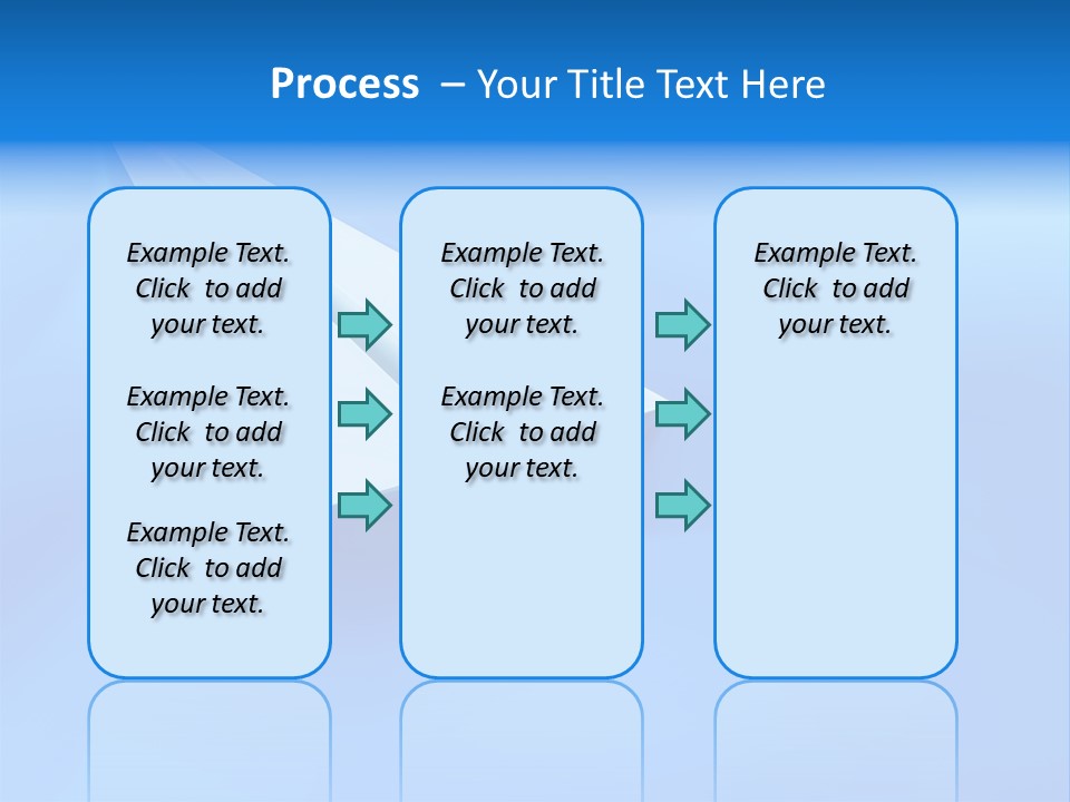A White Paper Airplane On A Blue Background PowerPoint Template