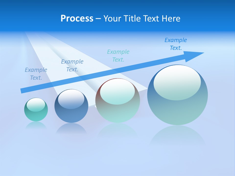 A White Paper Airplane On A Blue Background PowerPoint Template