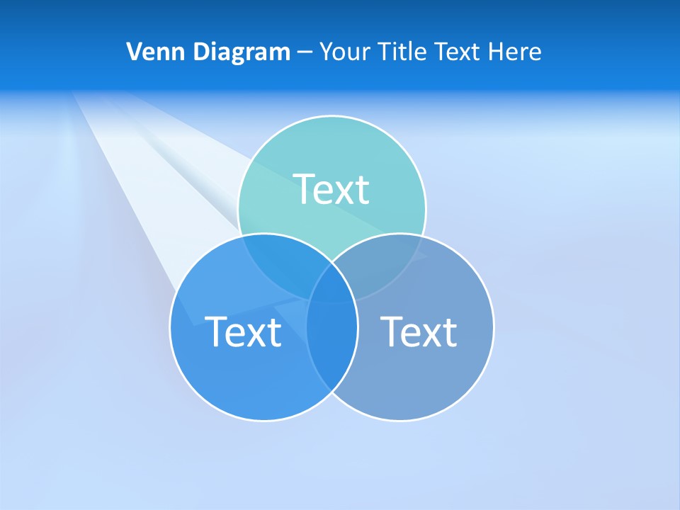 A White Paper Airplane On A Blue Background PowerPoint Template