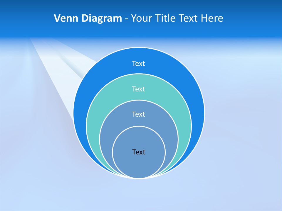 A White Paper Airplane On A Blue Background PowerPoint Template
