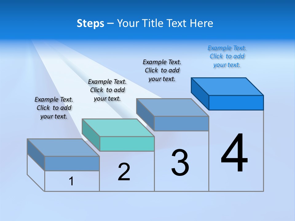 A White Paper Airplane On A Blue Background PowerPoint Template