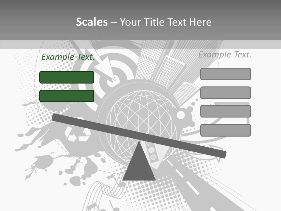 Scenic Ecology City PowerPoint Template