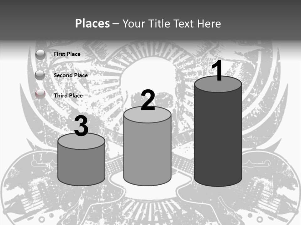 Rock Guitar Tattoo PowerPoint Template