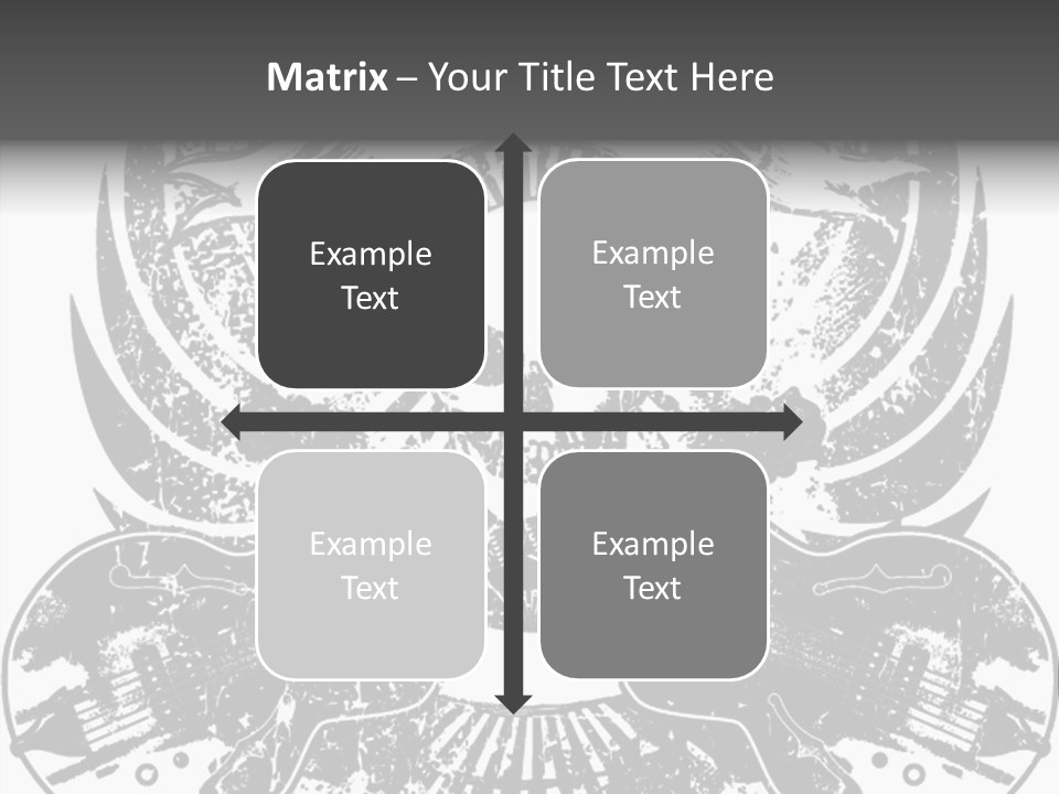 Rock Guitar Tattoo PowerPoint Template