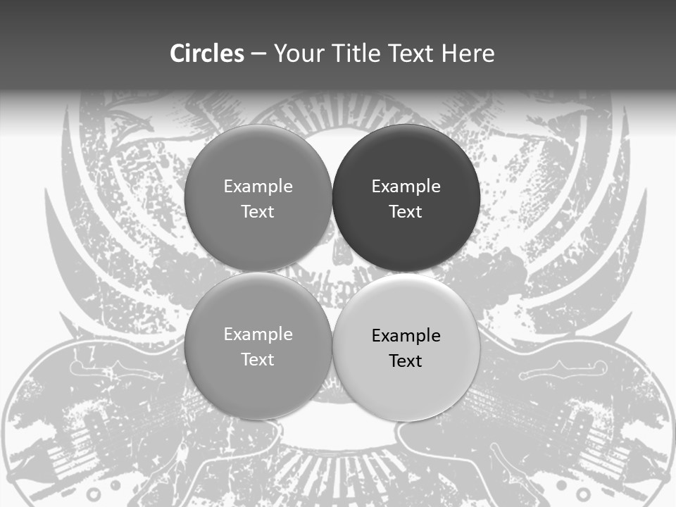 Rock Guitar Tattoo PowerPoint Template