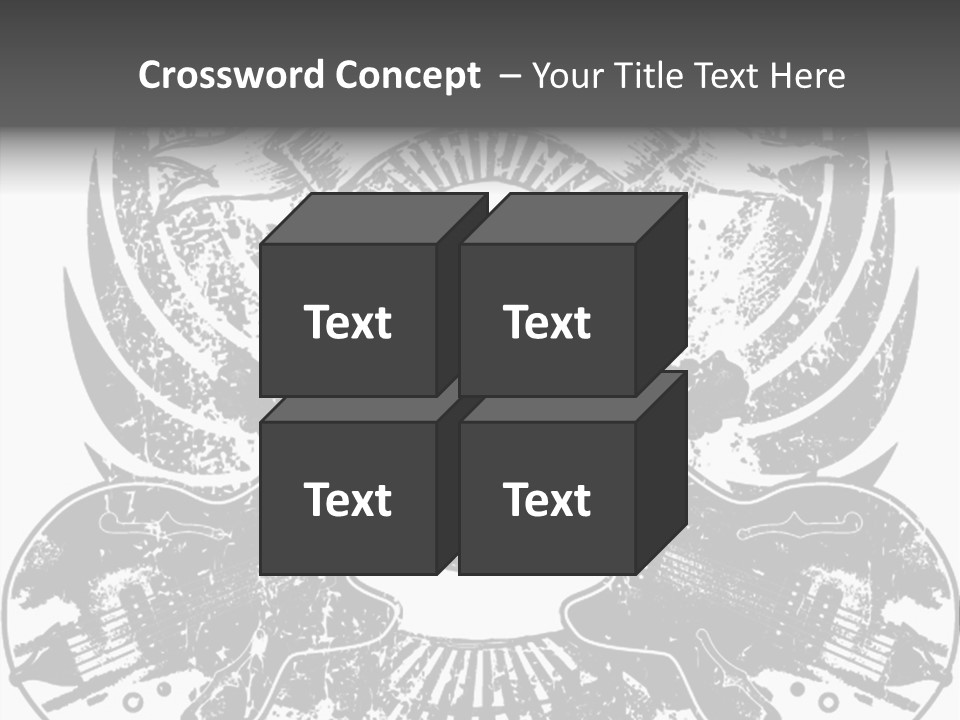 Rock Guitar Tattoo PowerPoint Template