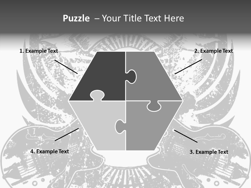 Rock Guitar Tattoo PowerPoint Template