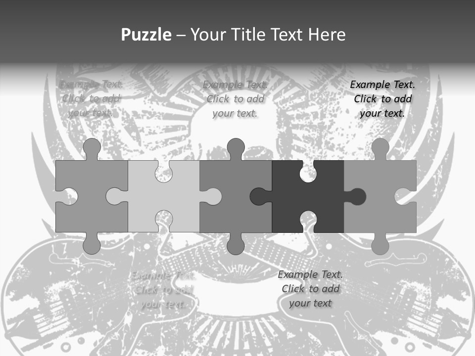 Rock Guitar Tattoo PowerPoint Template