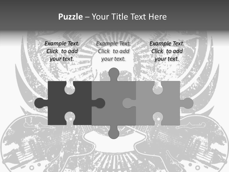 Rock Guitar Tattoo PowerPoint Template