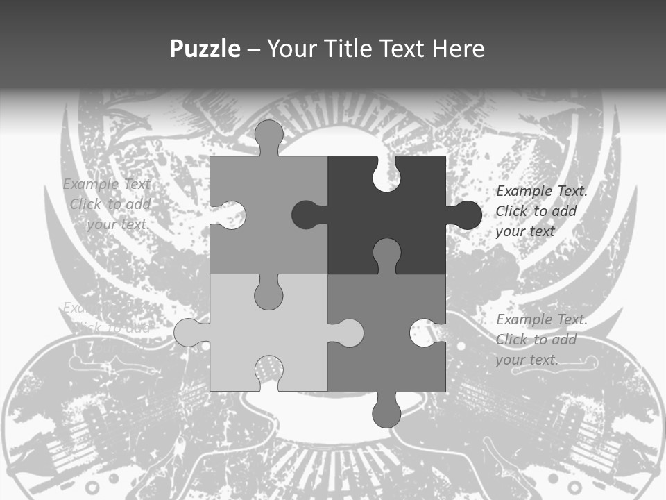 Rock Guitar Tattoo PowerPoint Template