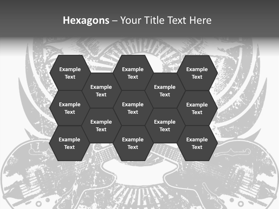 Rock Guitar Tattoo PowerPoint Template