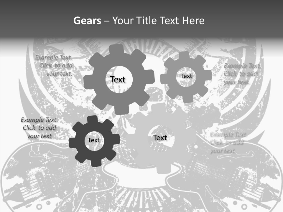 Rock Guitar Tattoo PowerPoint Template