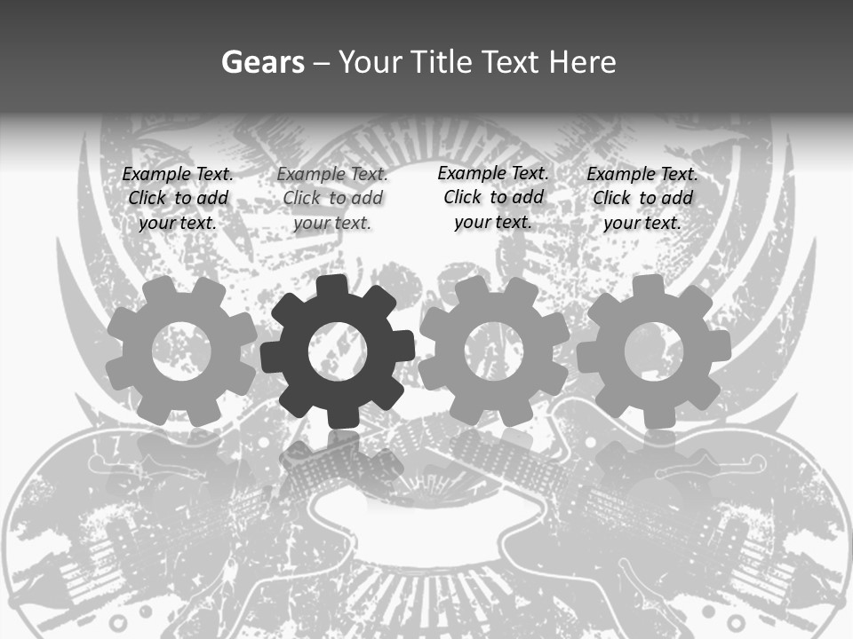 Rock Guitar Tattoo PowerPoint Template