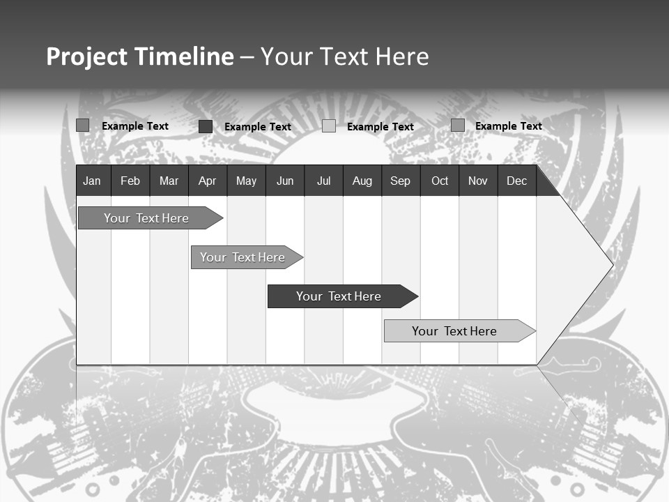 Rock Guitar Tattoo PowerPoint Template