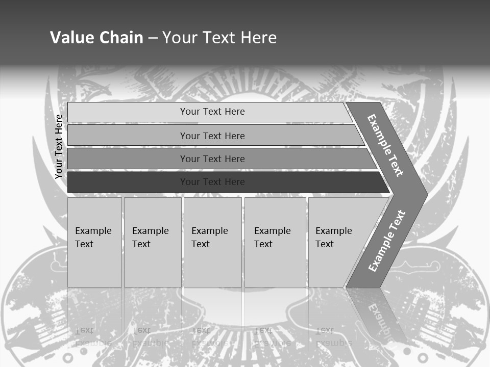 Rock Guitar Tattoo PowerPoint Template