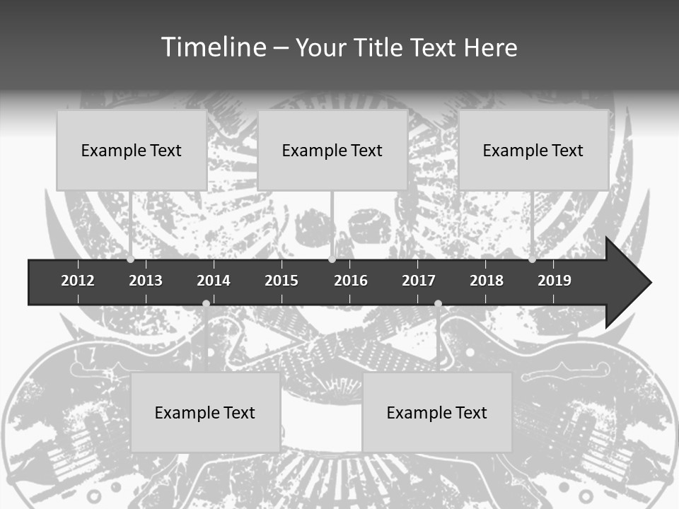 Rock Guitar Tattoo PowerPoint Template