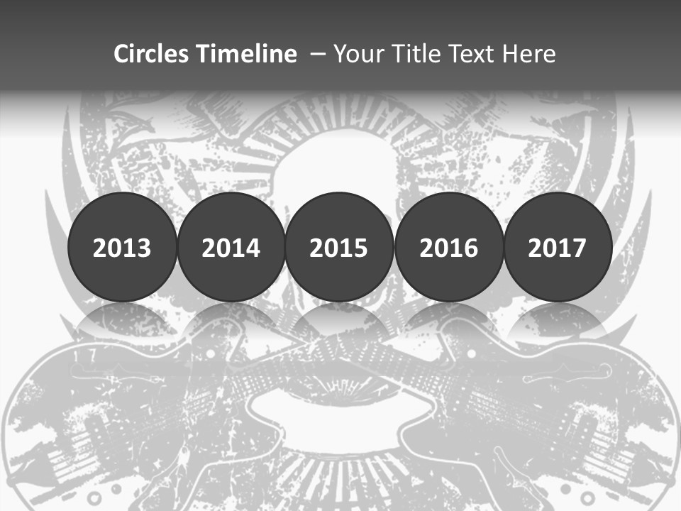 Rock Guitar Tattoo PowerPoint Template