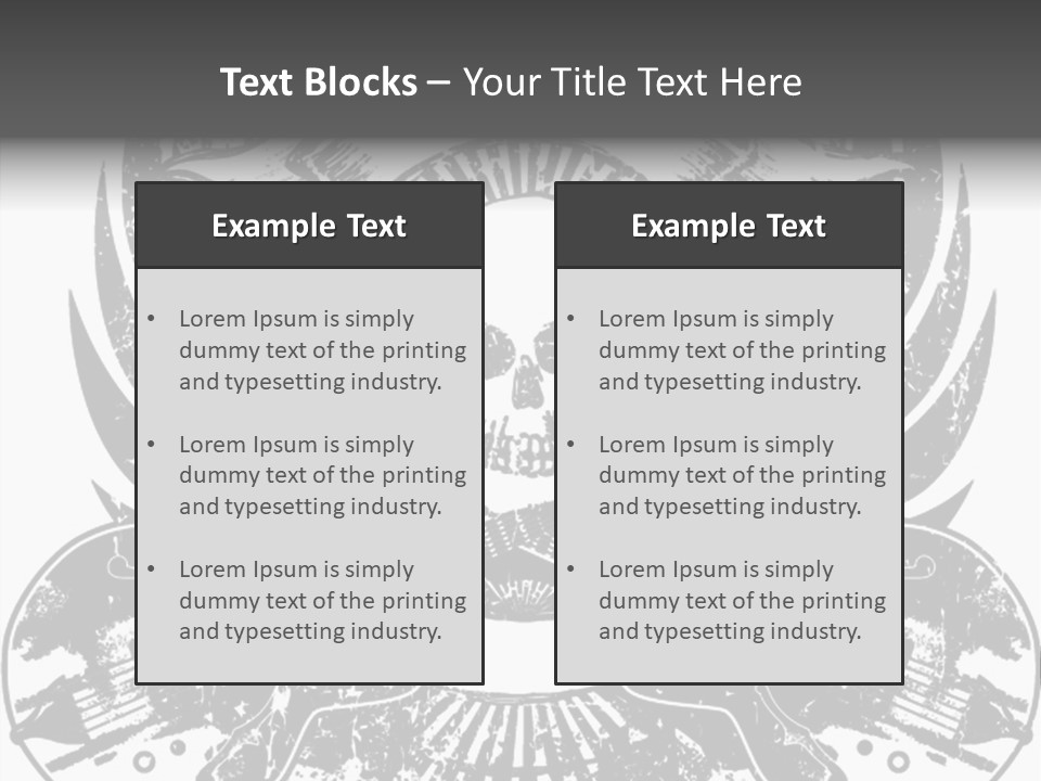 Rock Guitar Tattoo PowerPoint Template