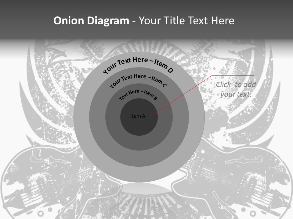 Rock Guitar Tattoo PowerPoint Template