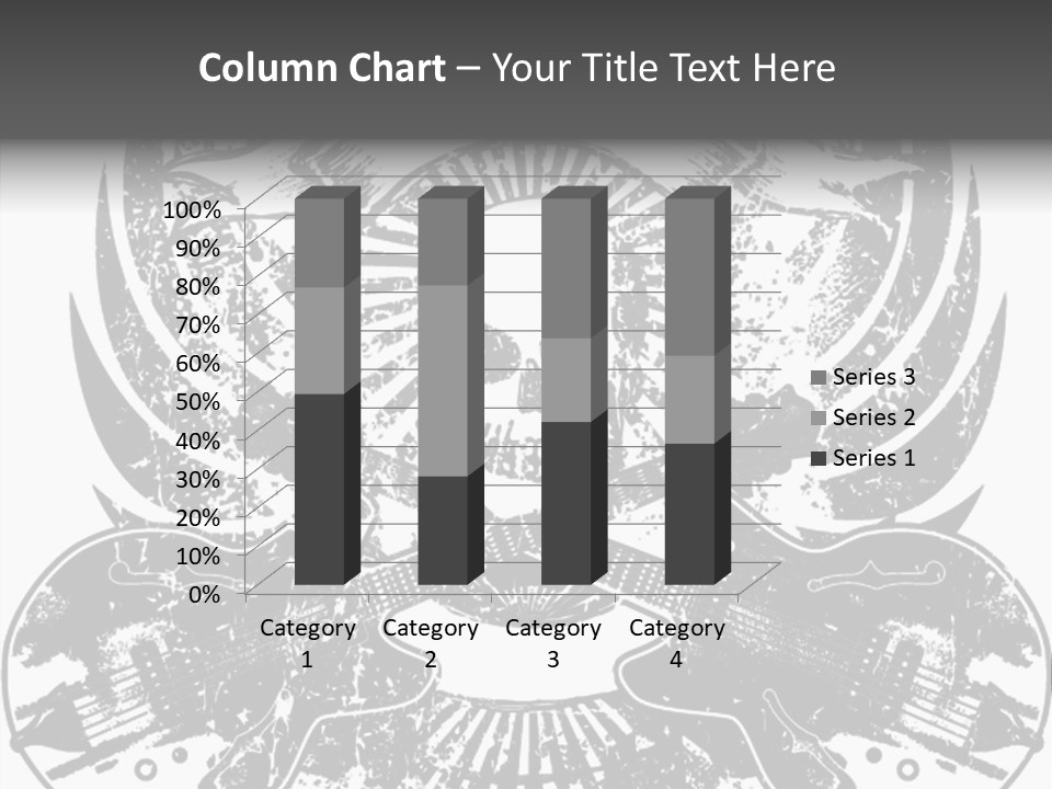 Rock Guitar Tattoo PowerPoint Template