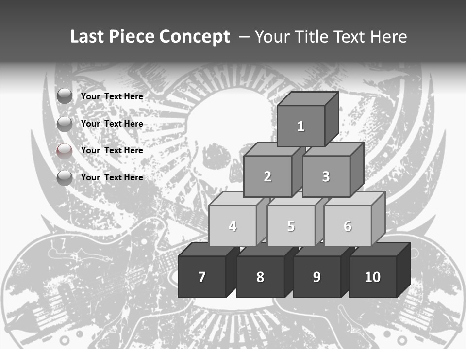 Rock Guitar Tattoo PowerPoint Template