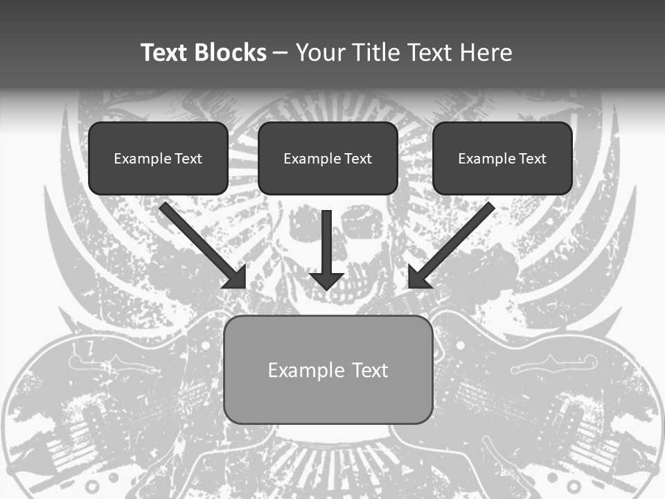 Rock Guitar Tattoo PowerPoint Template