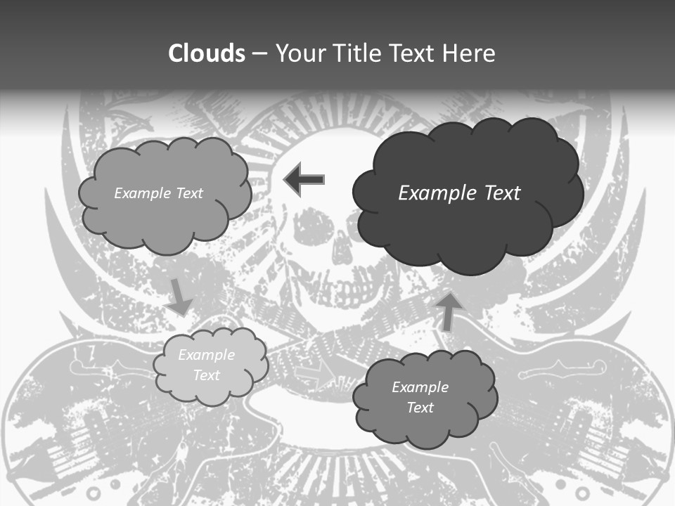 Rock Guitar Tattoo PowerPoint Template