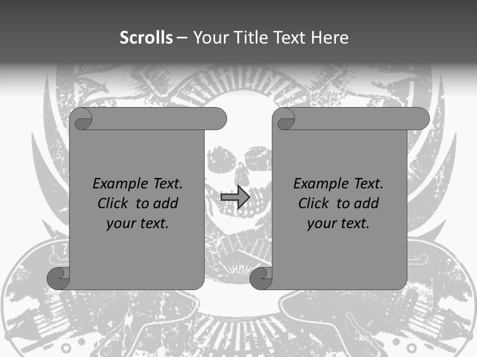Rock Guitar Tattoo PowerPoint Template