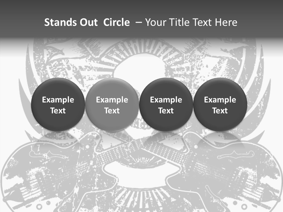 Rock Guitar Tattoo PowerPoint Template